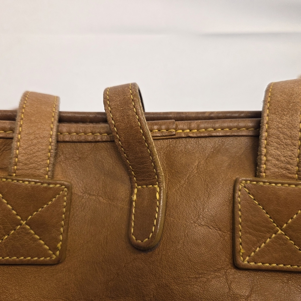 Vintage RARE Dooney & Bourke Florentine Leather Tote Bucket Bag Satchel - Picture 11 of 12